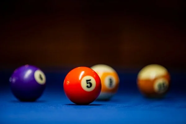 billiard balls close-up